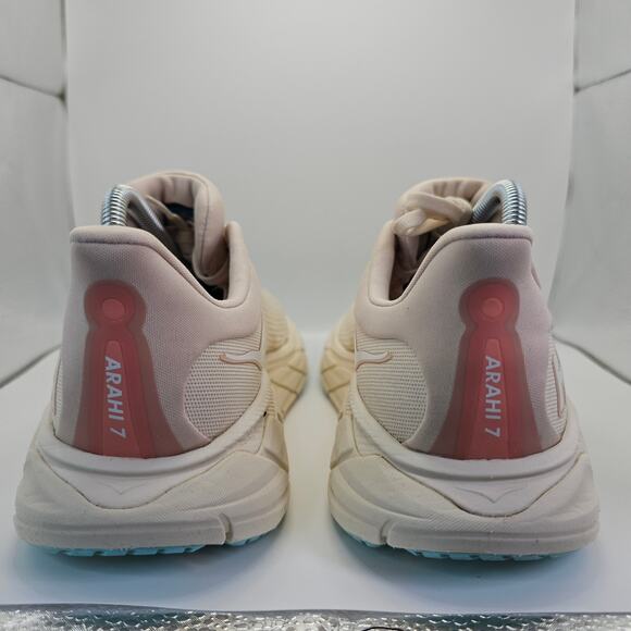 Hoka One One Arahi 7 Vanilla Cream Womens 9.5B Running Shoes Sneakers - Picture 7 of 12